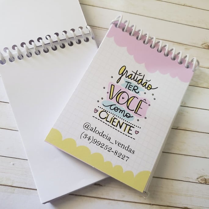 BLOQUINHO DE ANOTAÇOES PERSONALIZADO